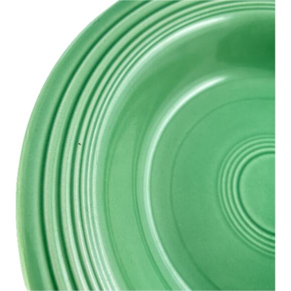 Fiesta Vintage Medium Green DEEP PLATE FLAT SOUP 8 1/4" Fiestaware - Picture 11 of 11